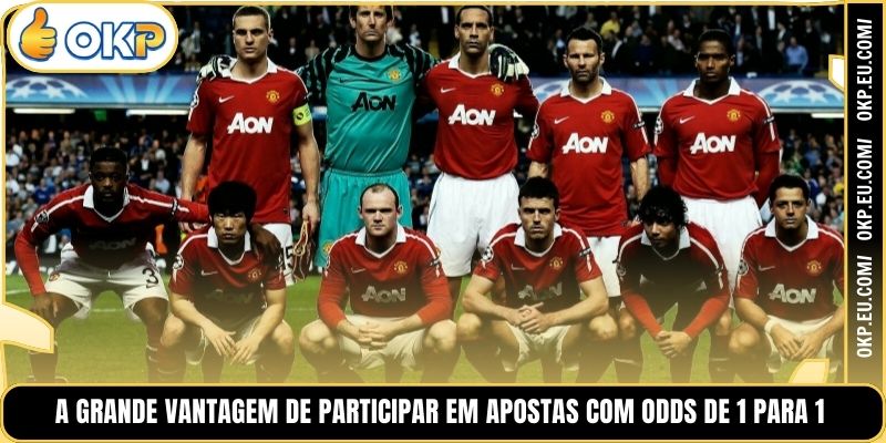 A grande vantagem de participar em apostas com odds de 1 para 1