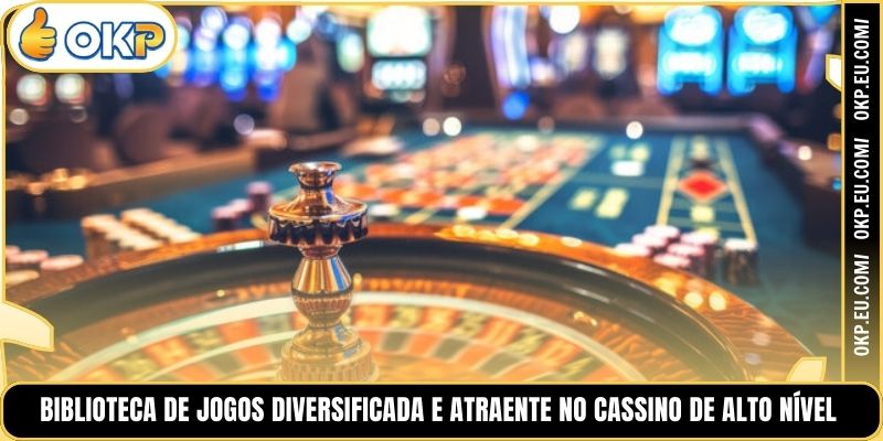 Biblioteca de Jogos Diversificada e Atraente no Cassino de Alto Nível