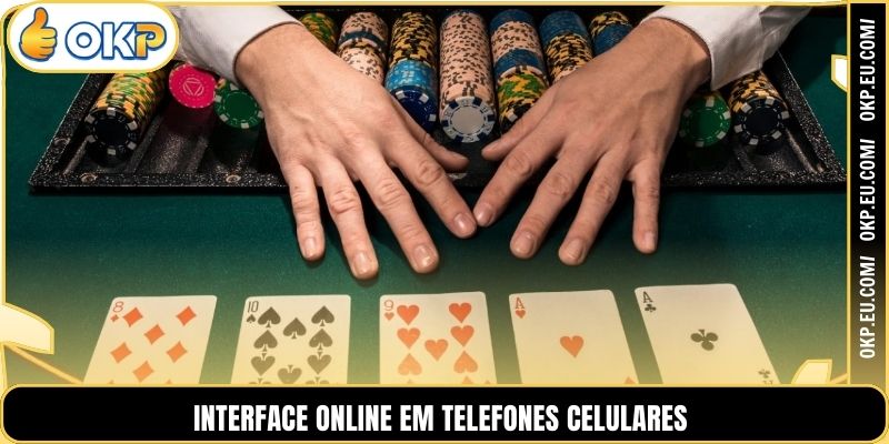 Interface online em telefones celulares